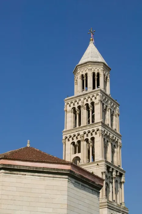 Framed Print : belltower of St. Domnius, split, croatia, eastern europe. balkan, europe