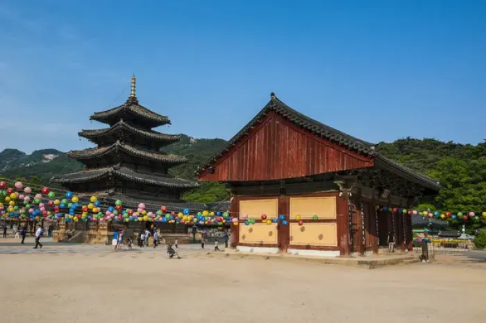 Framed Print : Beopjusa Temple Complex, South Korea