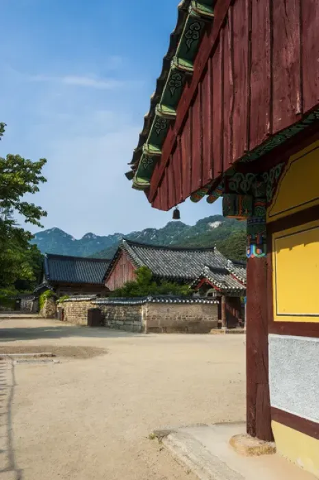 Framed Print : Beopjusa Temple Complex, South Korea