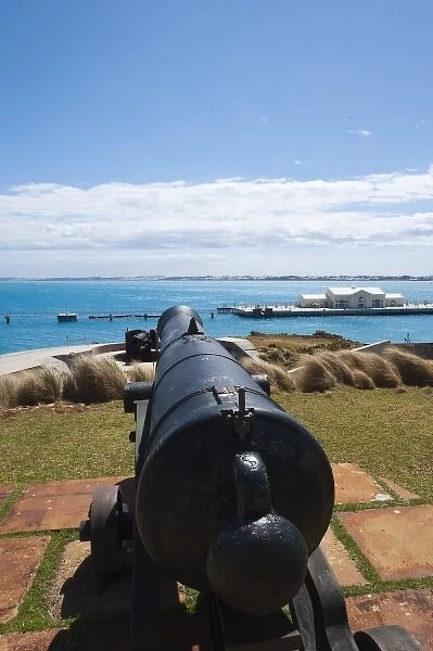 Bermuda. Cannons at the Commissioners House at the Royal Naval Dockyard