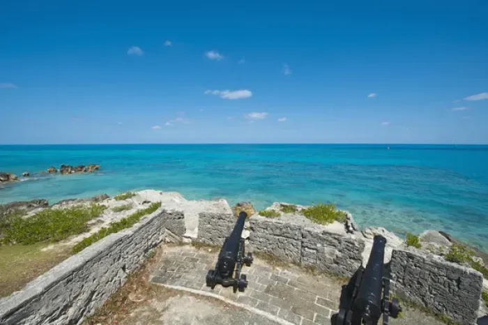 Framed Print : Bermuda. Gates Fort Park and fort Framed Print : Bermuda. Gates Fort Park and fort