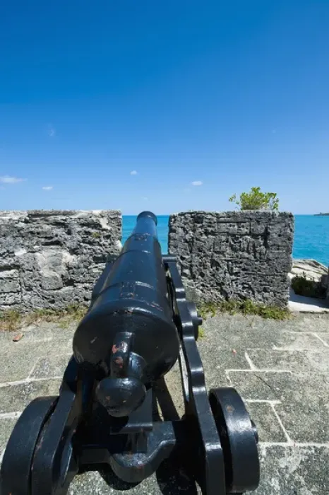 Framed Print : Bermuda. Gates Fort Park and fort Framed Print : Bermuda. Gates Fort Park and fort