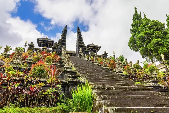 Framed Print : Besakih Temple is considered the Mother Temple of Bali and is the most important religious site for Balinese Hindus. A collection of several temples and shrines dedicated to different gods and goddesses