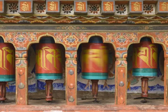 Framed Print : Bhutan, Paro. Spinning prayer wheel at the Rinpung Dzong Framed Print : Bhutan, Paro. Spinning prayer wheel at the Rinpung Dzong