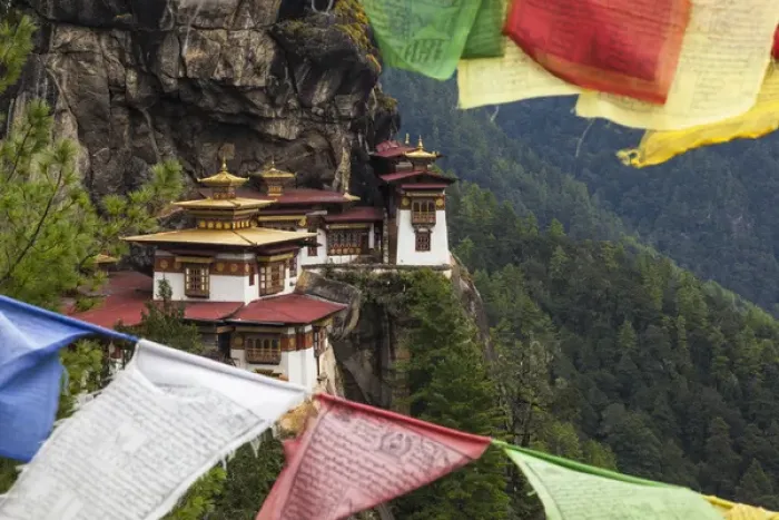 Framed Print : Bhutan, Paro. Taktsang Monastery, known as Tigers Nest hangs Framed Print : Bhutan, Paro. Taktsang Monastery, known as Tigers Nest hangs