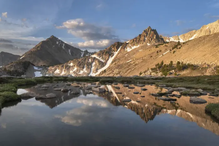 Framed Print : Big Boulder Lakes, White Clouds Wilderness, Idaho Framed Print : Big Boulder Lakes, White Clouds Wilderness, Idaho