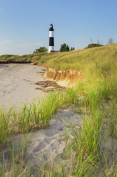 Big Sable Point Lighthouse on the eastern shore of Lake, Michigan