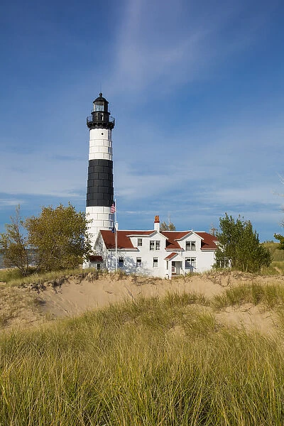 Big Sable Point Lighthouse on Lake Michigan, Mason County, Ludington, MI