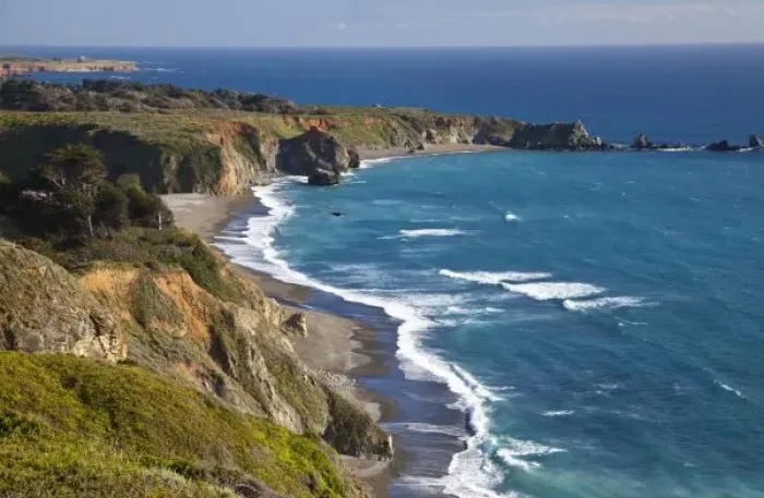 Framed Print : The Big Sur coastline in California, USA