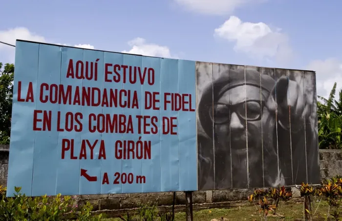 Framed Print : Billboard for Playa Giron Havana Provence near Bay of Pigs in Cuba Framed Print : Billboard for Playa Giron Havana Provence near Bay of Pigs in Cuba
