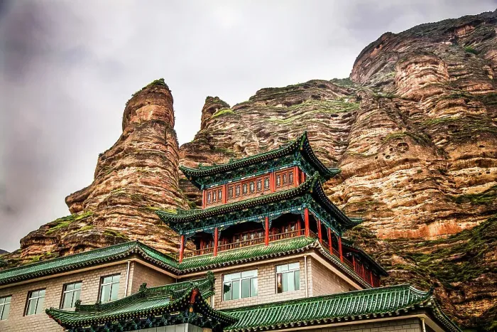 Framed Print : Bingling Temple, Lanzhou, Gansu Province, China
