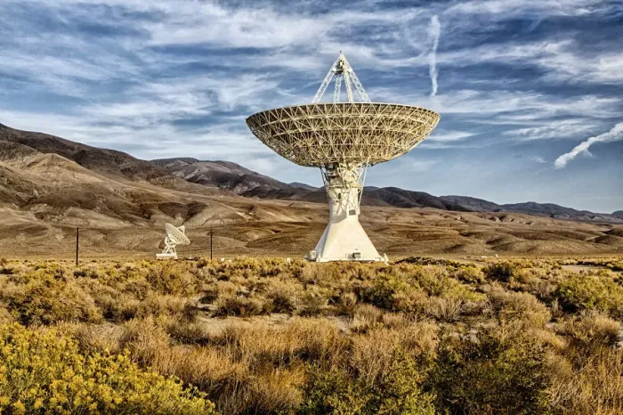 Framed Print : Biship; California; The Owens Valley Radio Observatory; USA