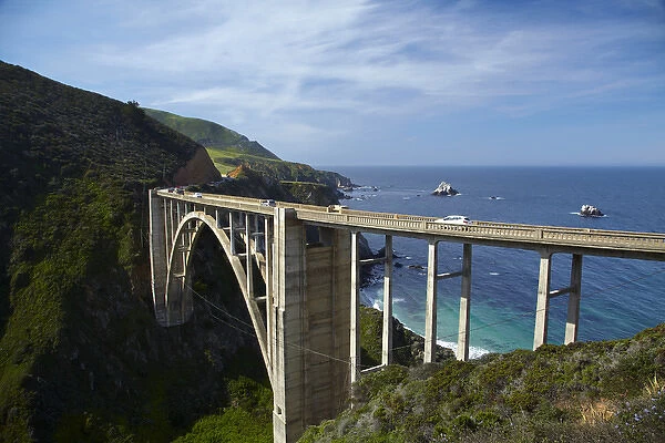 Bixby Creek Bridge, Pacific Coast Highway, Big Sur, Central Coast, California, USA