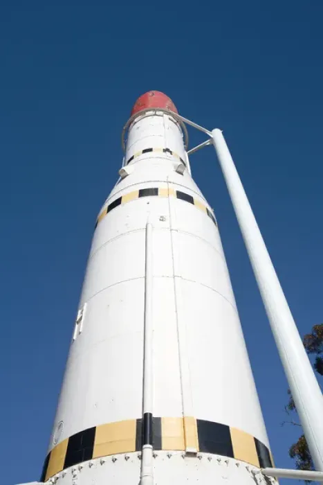 Framed Print : Black Arrow Rocket, Missile Park, Woomera, Outback, South Australia, Australia