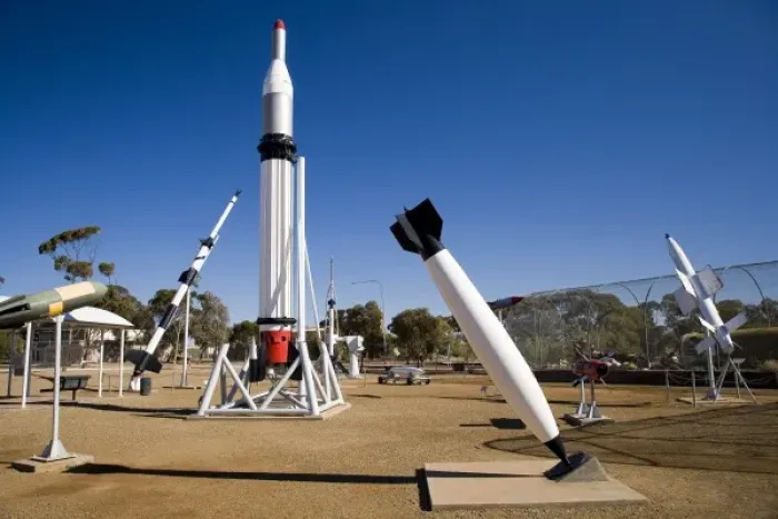 Framed Print : Black Knight Rocket, Missile Park, Woomera, Outback, South Australia, Australia Framed Print : Black Knight Rocket, Missile Park, Woomera, Outback, South Australia, Australia