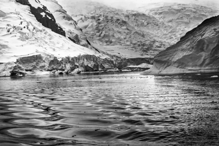 Framed Print : Black and white glacier, Paradise Bay, Skontorp Cove, Antarctica Framed Print : Black and white glacier, Paradise Bay, Skontorp Cove, Antarctica