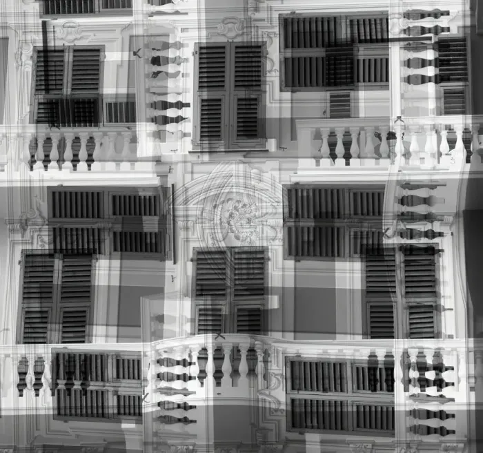 Framed Print : Black and white window abstract Framed Print : Black and white window abstract