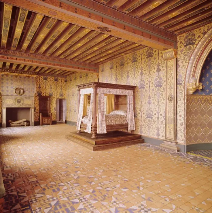 Framed Print : Blois Chateau, royal bedroom Francois I Wing, 16th c. France Framed Print : Blois Chateau, royal bedroom Francois I Wing, 16th c. France