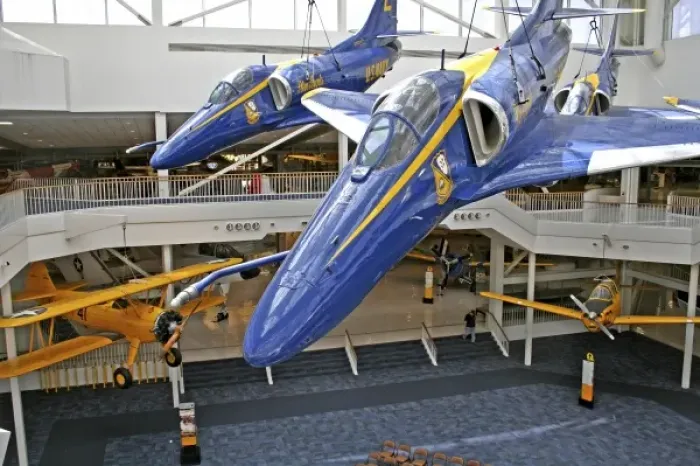 Framed Print : Blue Angels exhibit at National Museum of Naval Aviation Pensacola, Florida Framed Print : Blue Angels exhibit at National Museum of Naval Aviation Pensacola, Florida