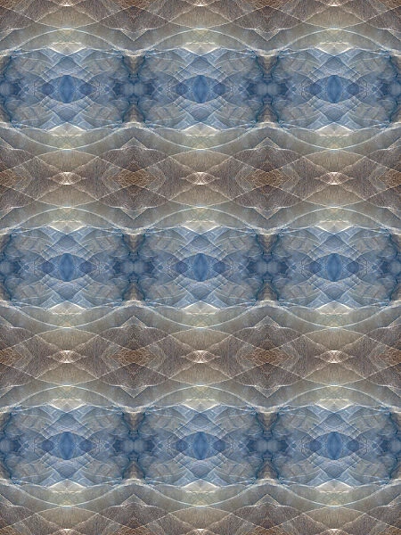 Blue and brown abstract