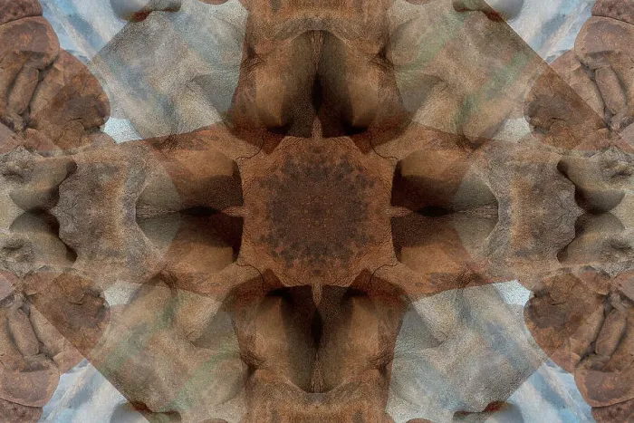 Framed Print : Blue and brown abstract Framed Print : Blue and brown abstract