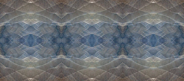 Blue and brown abstract panoramic
