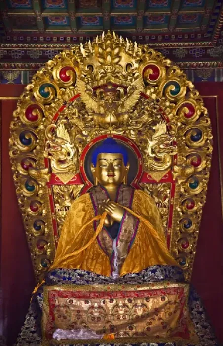Framed Print : Blue Buddha Yellow Scarf Altar Offerings Yonghe Gong Buddhist Lama Temple Beijing Framed Print : Blue Buddha Yellow Scarf Altar Offerings Yonghe Gong Buddhist Lama Temple Beijing