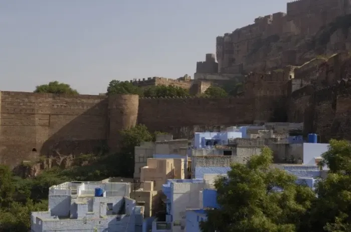 Framed Print : Blue City Jodhpur. Rajasthan, INDIA