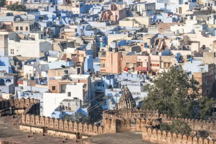 Framed Print : Blue City seen from Mehrangarh Fort. Jodhpur. Rajasthan. India Framed Print : Blue City seen from Mehrangarh Fort. Jodhpur. Rajasthan. India