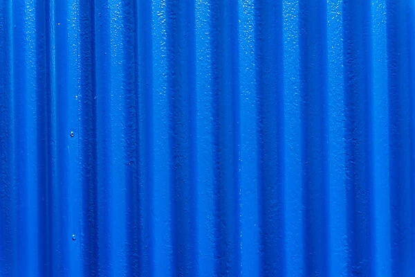 Blue Corrugated Lead, Metal abstract Patterns Background, Reykjavik, Iceland