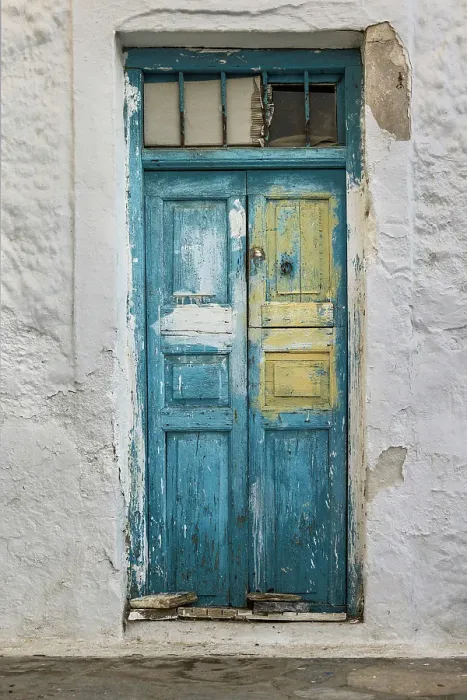 Framed Print : Blue Door, Mykonos, Greece Framed Print : Blue Door, Mykonos, Greece