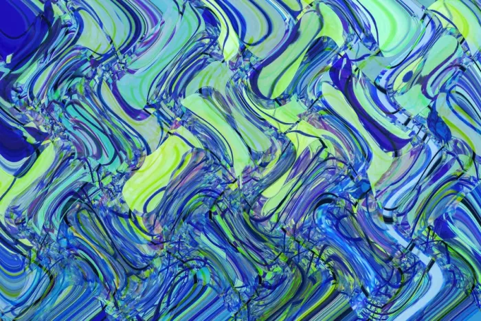 Framed Print : Blue and Green Abstract Framed Print : Blue and Green Abstract