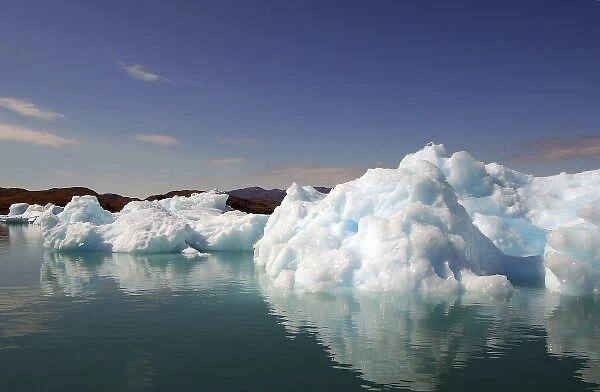 The blue ice of Qooroq Icefjord, Narsarsuaq, Greenland