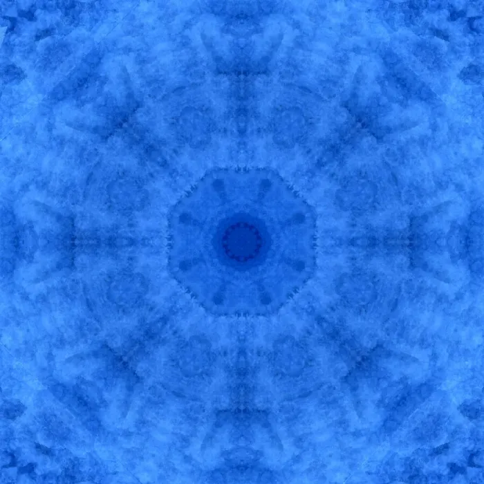 Framed Print : Blue kaleidoscope abstract Framed Print : Blue kaleidoscope abstract