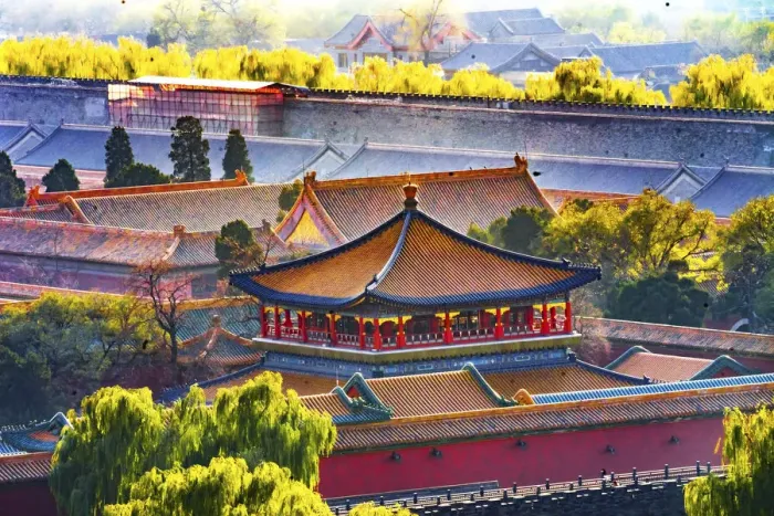 Framed Print : Blue Pavilion, Forbidden City, Beijing, China Framed Print : Blue Pavilion, Forbidden City, Beijing, China