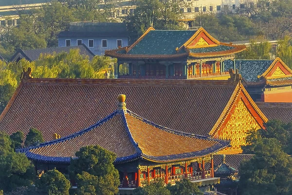 Blue Pavilion. Forbidden City, Beijing, China