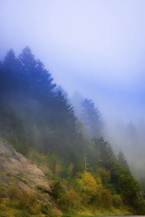 Framed Print : Blue Ridge Parkway vista, Smoky Mountains, USA