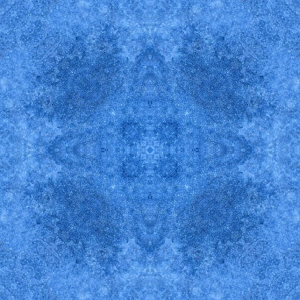 Blue and white abstract