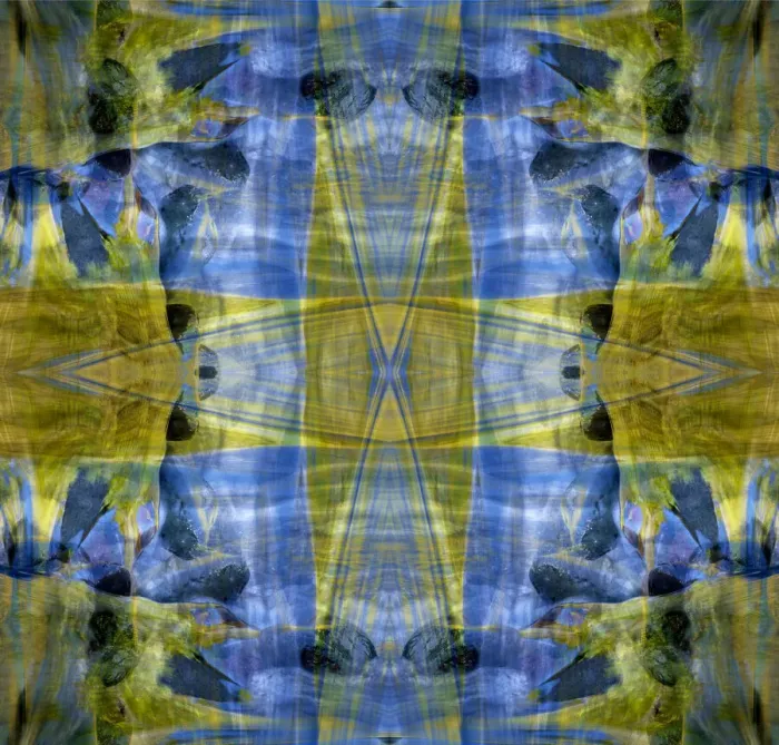 Framed Print : Blue and yellow abstract Framed Print : Blue and yellow abstract