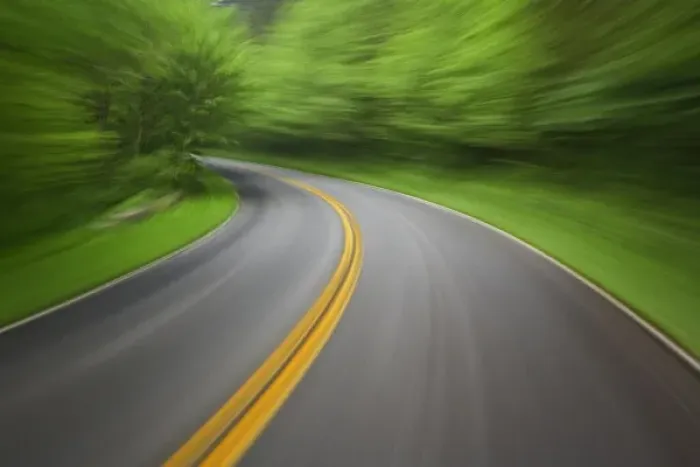 Framed Print : Blurred motion view of U. S. 441 through the Great Smokies National Park, from a moving automobile Framed Print : Blurred motion view of U. S. 441 through the Great Smokies National Park, from a moving automobile