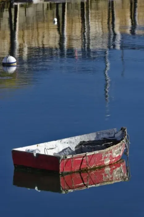 Framed Print : Boat in harbor, Cape Ann, Rockport, Massachusetts