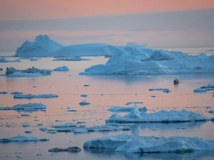Framed Print : Boat at Ilulissat Icefjord, a UNESCO World Heritage Site, also called kangia or Ilulissat Framed Print : Boat at Ilulissat Icefjord, a UNESCO World Heritage Site, also called kangia or Ilulissat
