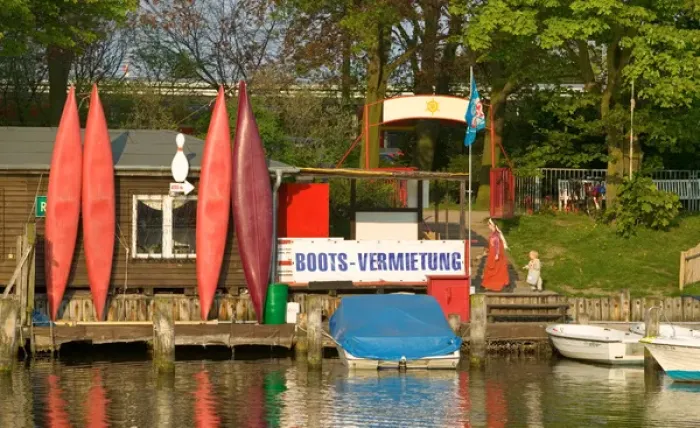 Framed Print : boat rental, warnemunde Framed Print : boat rental, warnemunde
