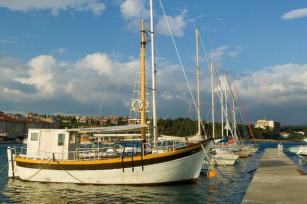 boats in harbour, krk, croatia, eastern europe. balkan, europe