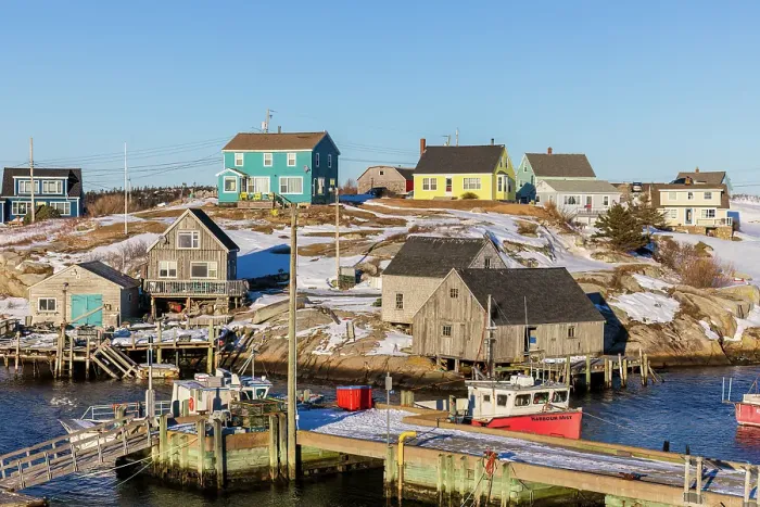 Framed Print : Boats at Peggy's Cove, Nova Scotia, Canada