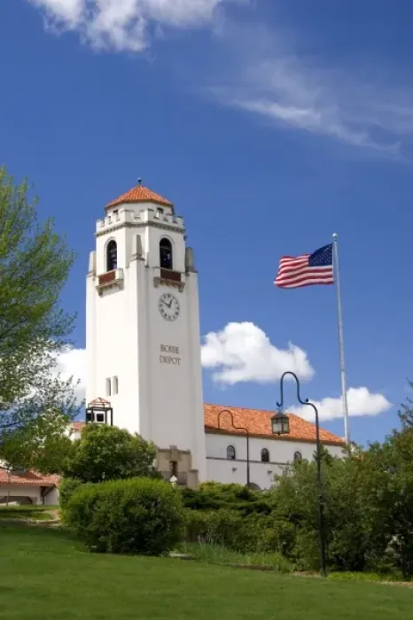 Framed Print : The Boise Depot in Boise, Idaho