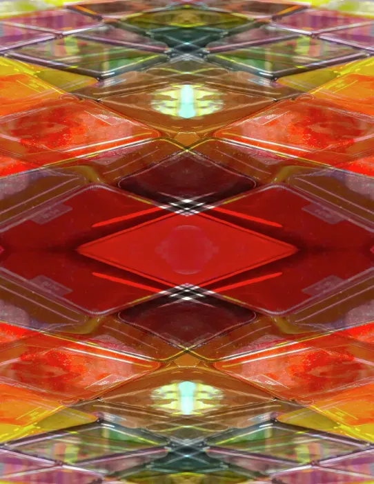 Framed Print : Bold red, orange and yellow abstract
