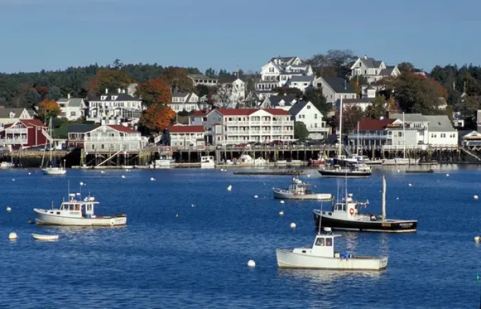 Framed Print : Boothbay Harbor, ME Boothbay Harbor, Maine in fall Framed Print : Boothbay Harbor, ME Boothbay Harbor, Maine in fall