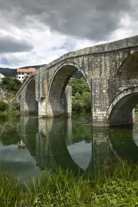 Framed Print : Bosnia-Hercegovina -Trebinje. Republika Serbska (RS) Town on the Trebisnjica River
