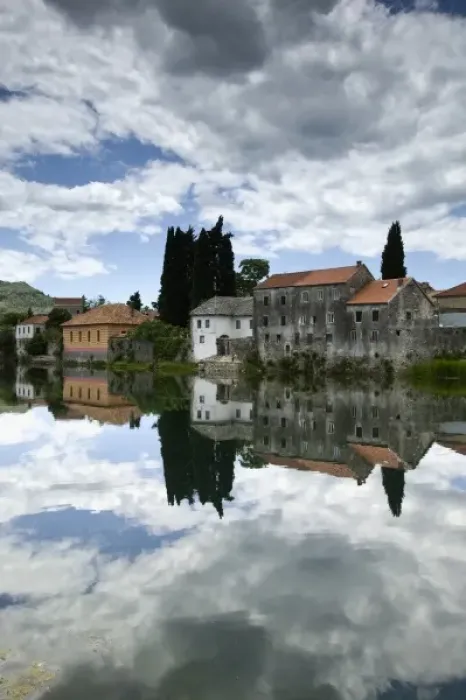 Framed Print : Bosnia-Hercegovina -Trebinje. Republika Serbska (RS) Town on the Trebisnjica River